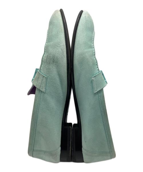 HERMES（エルメス）HERMES (エルメス) ロワイヤル スエード ローファー スカイブルー サイズ:size24cmの古着・服飾アイテム