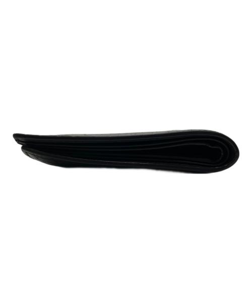 Saint Laurent Paris（サンローランパリ）Saint Laurent Paris (サンローランパリ) イーストウエスト ウォレット クロコダイルエンボス ２つ折り財布 ブラックの古着・服飾アイテム