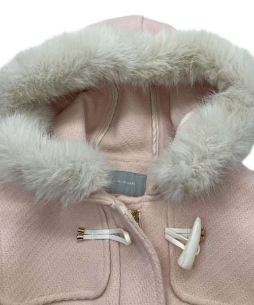 JILL BY JILLSTUART（ジル バイ ジルスチュアート）JILL BY JILLSTUART (ジル バイ ジルスチュアート) フェイクファー付ショートダッフルコート ピンク サイズ:Mの古着・服飾アイテム