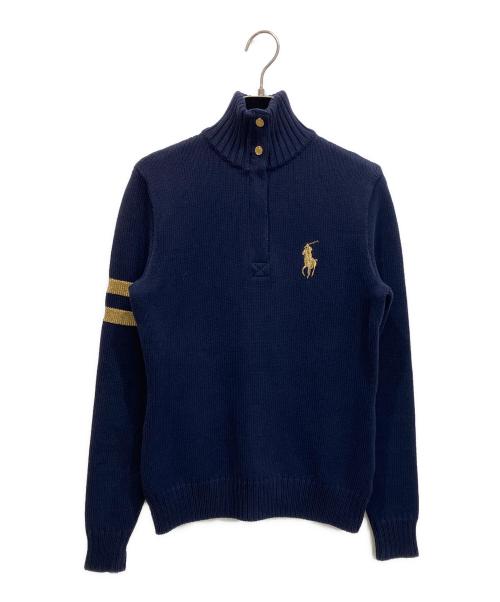 Ralph Lauren GOLF（ラルフローレン ゴルフ）Ralph Lauren GOLF (ラルフローレン ゴルフ) ハイネックニット ネイビー サイズ:Sの古着・服飾アイテム