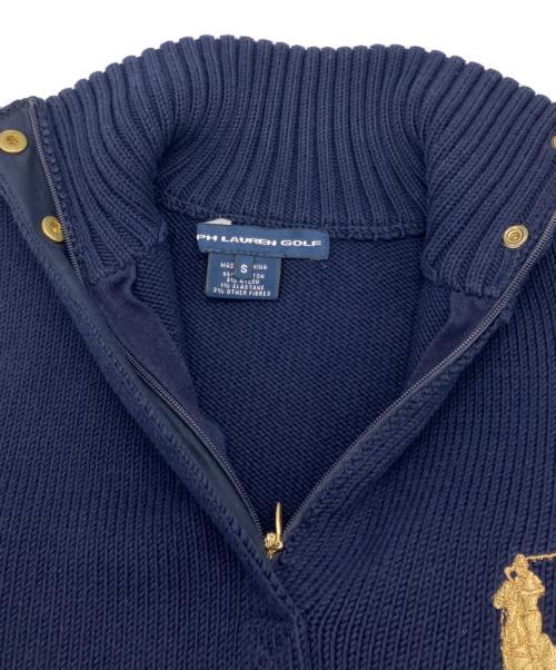 Ralph Lauren GOLF（ラルフローレン ゴルフ）Ralph Lauren GOLF (ラルフローレン ゴルフ) ハイネックニット ネイビー サイズ:Sの古着・服飾アイテム