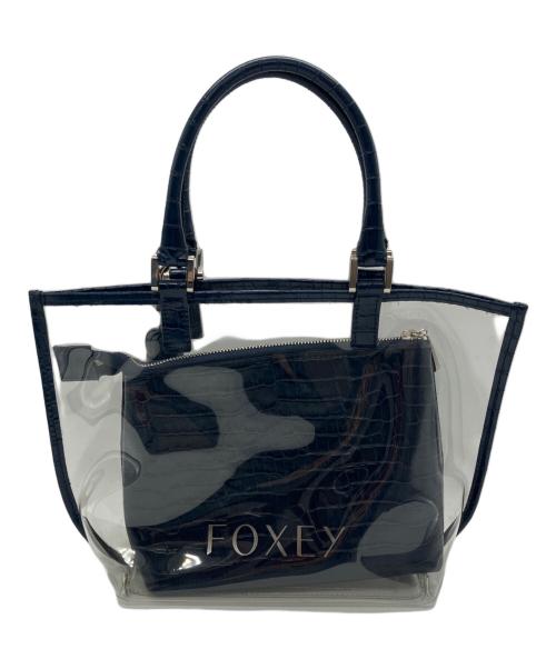 FOXEY（フォクシー）FOXEY (フォクシー) PVCクリアバッグ ネイビーの古着・服飾アイテム