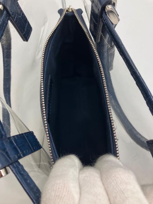 FOXEY（フォクシー）FOXEY (フォクシー) PVCクリアバッグ ネイビーの古着・服飾アイテム