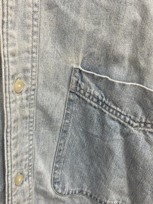 BANANA REPUBLIC（バナナリパブリック）BANANA REPUBLIC (バナナリパブリック) 90sダンガリーシャツ ブルー サイズ:Lの古着・服飾アイテム