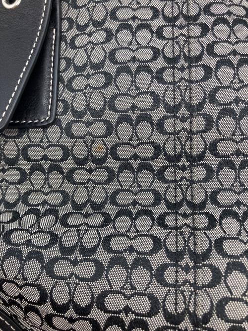 COACH（コーチ）COACH (コーチ) マイクロシグネチャートートバッグ ブラックの古着・服飾アイテム