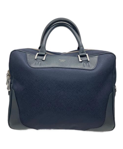 PELLE MORBIDA（ペッレモルビダ）PELLE MORBIDA (ペッレモルビダ) Capitanoブリーフケース 1室タイプ ネイビーの古着・服飾アイテム