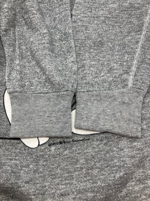 DISNEY（ディズニー）Disney (ディズニー) 70Sミッキープリントスウェット グレー サイズ:Mの古着・服飾アイテム