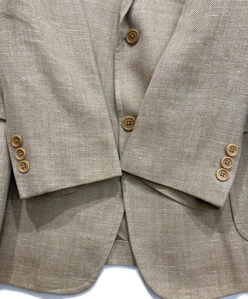 BROOKS BROTHERS（ブルックスブラザーズ）BROOKS BROTHERS (ブルックスブラザーズ) ウールシルクリネン テーラードジャケット ベージュ サイズ:44Rの古着・服飾アイテム