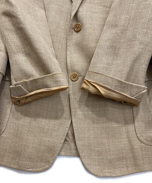 BROOKS BROTHERS（ブルックスブラザーズ）BROOKS BROTHERS (ブルックスブラザーズ) ウールシルクリネン テーラードジャケット ベージュ サイズ:44Rの古着・服飾アイテム