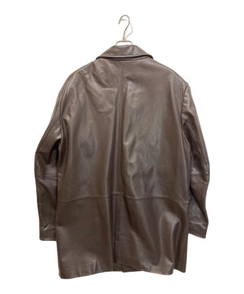 BANANA REPUBLIC（バナナリパブリック）BANANA REPUBLIC (バナナリパブリック) レザーカーコート ブラウン サイズ:XLの古着・服飾アイテム