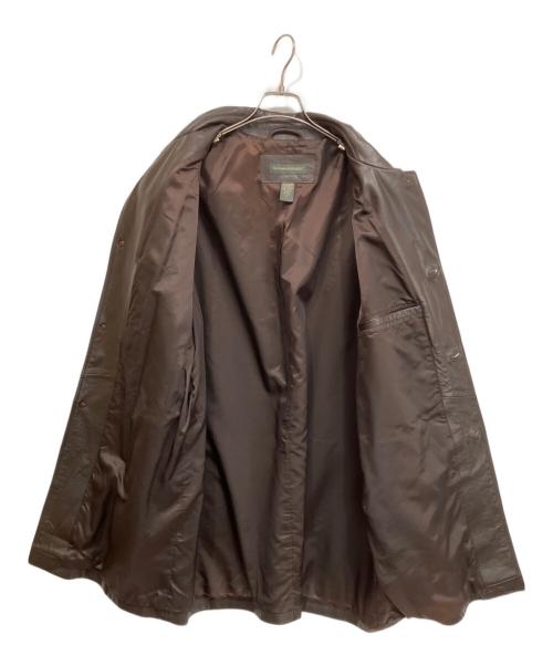BANANA REPUBLIC（バナナリパブリック）BANANA REPUBLIC (バナナリパブリック) レザーカーコート ブラウン サイズ:XLの古着・服飾アイテム