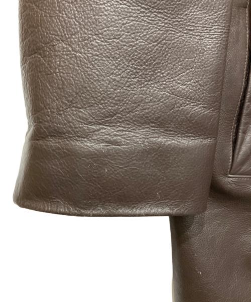 BANANA REPUBLIC（バナナリパブリック）BANANA REPUBLIC (バナナリパブリック) レザーカーコート ブラウン サイズ:XLの古着・服飾アイテム