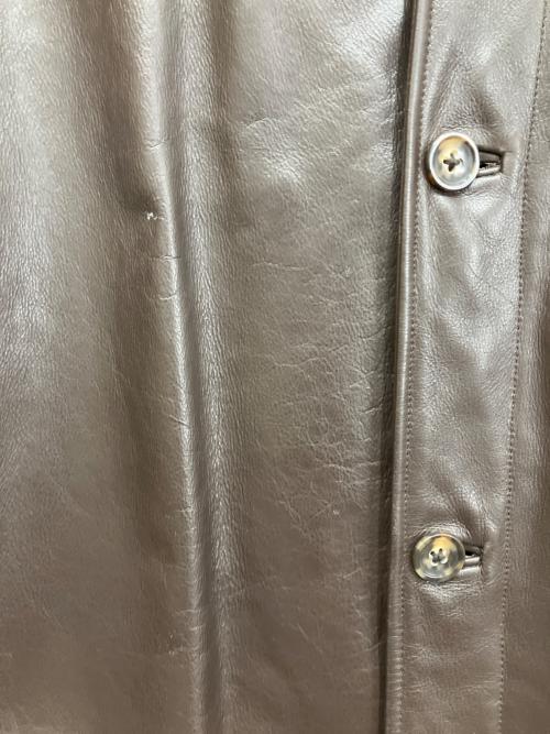 BANANA REPUBLIC（バナナリパブリック）BANANA REPUBLIC (バナナリパブリック) レザーカーコート ブラウン サイズ:XLの古着・服飾アイテム