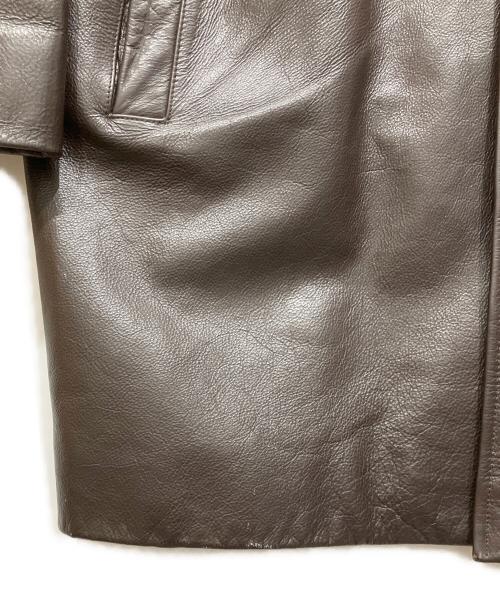 BANANA REPUBLIC（バナナリパブリック）BANANA REPUBLIC (バナナリパブリック) レザーカーコート ブラウン サイズ:XLの古着・服飾アイテム