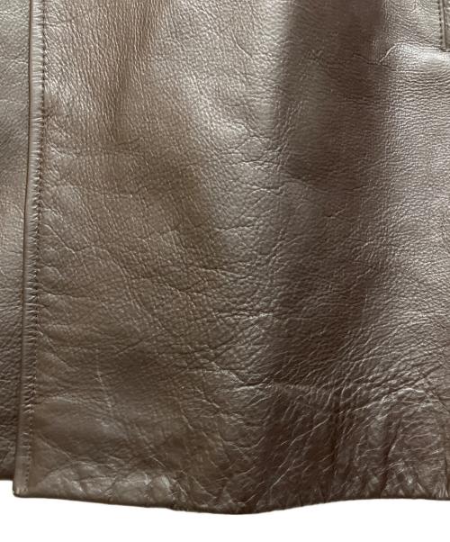 BANANA REPUBLIC（バナナリパブリック）BANANA REPUBLIC (バナナリパブリック) レザーカーコート ブラウン サイズ:XLの古着・服飾アイテム