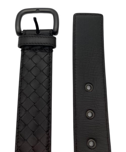 BOTTEGA VENETA（ボッテガベネタ）BOTTEGA VENETA (ボッテガベネタ) イントレチャート レザーベルト ブラウンの古着・服飾アイテム