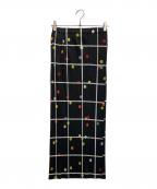 PLEATS PLEASEプリーツプリーズ）の古着「CROSSING DOTS プリーツロングスカート」｜ブラック