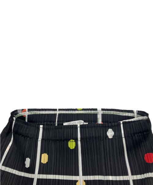 PLEATS PLEASE（プリーツプリーズ）PLEATS PLEASE (プリーツプリーズ) CROSSING DOTS プリーツロングスカート ブラック サイズ:5の古着・服飾アイテム