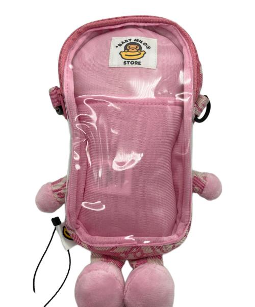 BABY MiLO（ベビーマイロ）BABY MiLO (ベビーマイロ) A BATHING APE (アベイシングエイプ) Baby Milo モバイルクロスバッグ ピンクの古着・服飾アイテム