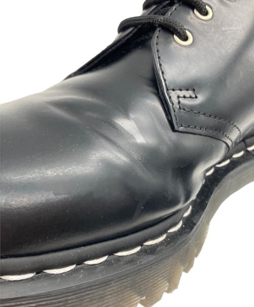 Dr.Martens（ドクターマーチン）Dr.Martens (ドクターマーチン) 1461 ジップベックス ホワイトステッチ 3 ホール シューズ ブラック サイズ:26.5の古着・服飾アイテム