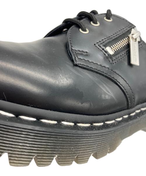 Dr.Martens（ドクターマーチン）Dr.Martens (ドクターマーチン) 1461 ジップベックス ホワイトステッチ 3 ホール シューズ ブラック サイズ:26.5の古着・服飾アイテム