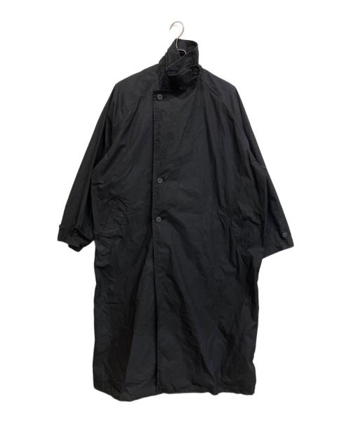 KAGURE（カグレ）kagure (カグレ) コットンナイロンオーバートレンチコート ブラック サイズ:Freeの古着・服飾アイテム