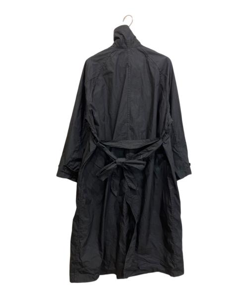KAGURE（カグレ）kagure (カグレ) コットンナイロンオーバートレンチコート ブラック サイズ:Freeの古着・服飾アイテム