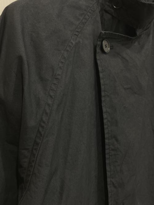 KAGURE（カグレ）kagure (カグレ) コットンナイロンオーバートレンチコート ブラック サイズ:Freeの古着・服飾アイテム