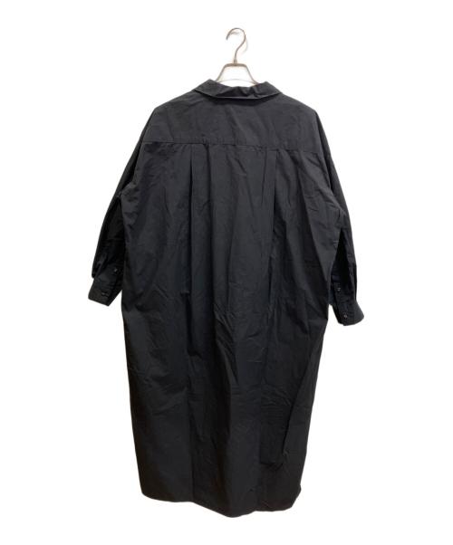 KAGURE（カグレ）KAGURE (カグレ) コットンシルクシャツワンピース ブラック サイズ:1の古着・服飾アイテム