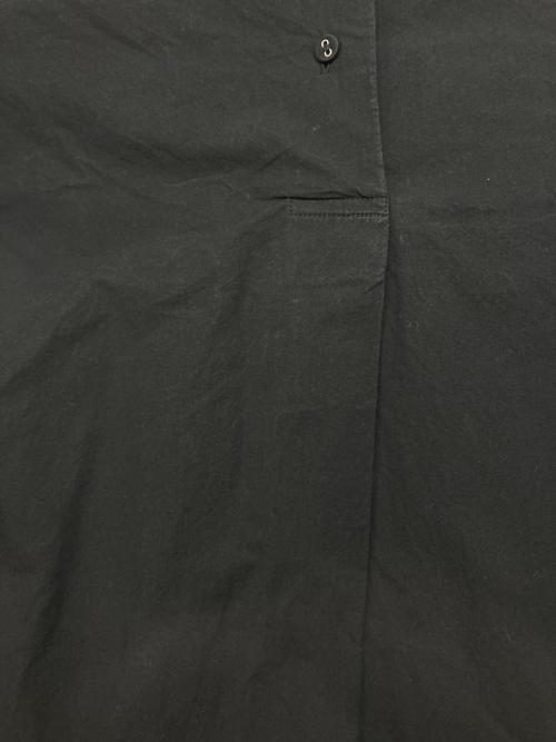 KAGURE（カグレ）KAGURE (カグレ) コットンシルクシャツワンピース ブラック サイズ:1の古着・服飾アイテム