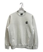 THE NORTH FACEザ ノース フェイス）の古着「Heather Logo Crew スウェット」｜ライトグレー