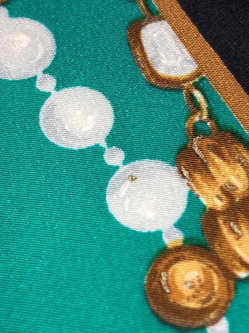 CHANEL（シャネル）CHANEL (シャネル) ココマークグリポワ スカーフ ブラックの古着・服飾アイテム