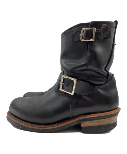 RED WING（レッドウィング）RED WING (レッドウィング) 茶芯 ショートエンジニアブーツ ブラック サイズ:7Dの古着・服飾アイテム