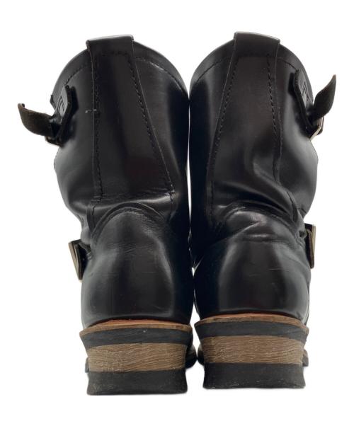 RED WING（レッドウィング）RED WING (レッドウィング) 茶芯 ショートエンジニアブーツ ブラック サイズ:7Dの古着・服飾アイテム