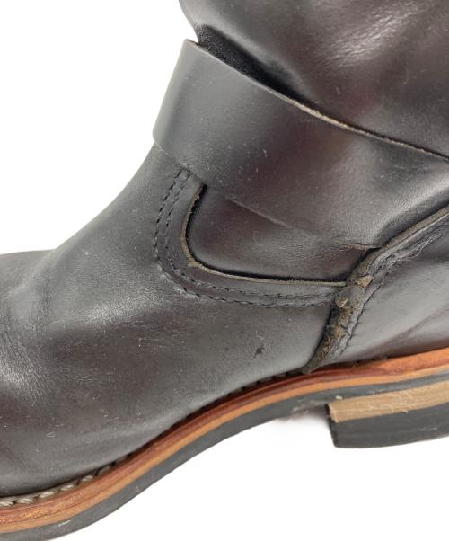 RED WING（レッドウィング）RED WING (レッドウィング) 茶芯 ショートエンジニアブーツ ブラック サイズ:7Dの古着・服飾アイテム