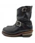 RED WING (レッドウィング) 茶芯 ショートエンジニアブーツ ブラック サイズ:7D：35000円