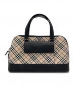 BURBERRYバーバリー）の古着「ノヴァチェックハンドバッグ」｜ベージュ