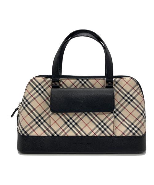 BURBERRY（バーバリー）BURBERRY (バーバリー) ノヴァチェックハンドバッグ ベージュの古着・服飾アイテム