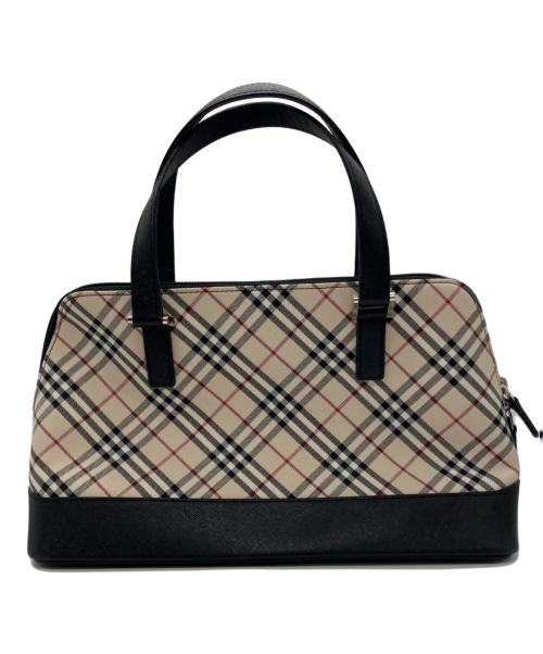 BURBERRY（バーバリー）BURBERRY (バーバリー) ノヴァチェックハンドバッグ ベージュの古着・服飾アイテム