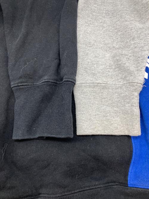 SUPREME（シュプリーム）Supreme (シュプリーム) 16SS Panelled crewneck/スウェット グレー×ネイビー サイズ:Ｓの古着・服飾アイテム