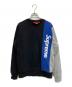 Supreme（シュプリーム）の古着「16SS Panelled crewneck/スウェット」｜グレー×ネイビー
