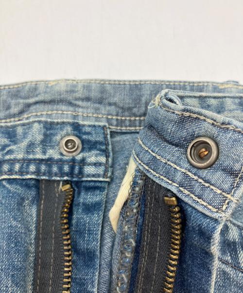 RRL（ダブルアールエル）RRL (ダブルアールエル) SAIL CLOTH リペアダメージ加工ペインター デニムパンツ インディゴ サイズ:30の古着・服飾アイテム