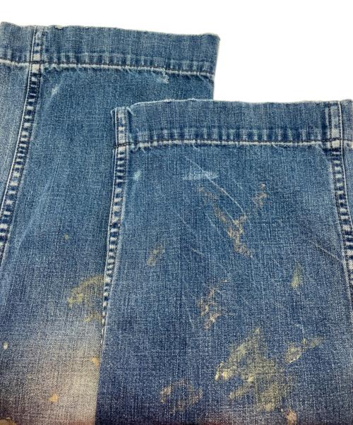 RRL（ダブルアールエル）RRL (ダブルアールエル) SAIL CLOTH リペアダメージ加工ペインター デニムパンツ インディゴ サイズ:30の古着・服飾アイテム
