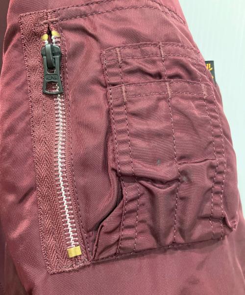ALPHA（アルファ）ALPHA (アルファ) MA-1ジャケット レッド サイズ:Mの古着・服飾アイテム