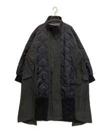 etsinta（エシンタ）の古着「切替マキシミリタリーコート」｜ブラック