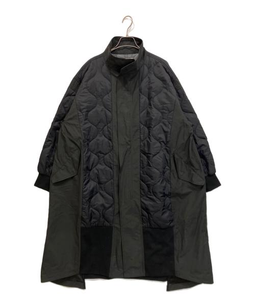 etsinta（エシンタ）etsinta (エシンタ) 切替マキシミリタリーコート ブラック サイズ:ONEの古着・服飾アイテム