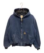 CarHarttカーハート）の古着「ダック地 アクティブジャケット」｜ネイビー