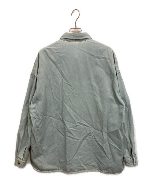 THE RERACS（ザ リラクス）THE RERACS (ザ リラクス) RERACS DENIM SHIRTS デニムシャツ ブルー サイズ:size48の古着・服飾アイテム