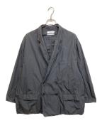 Graphpaperグラフペーパー）の古着「Garment Dyed Poplin Oversized Double Jacket」｜グレー