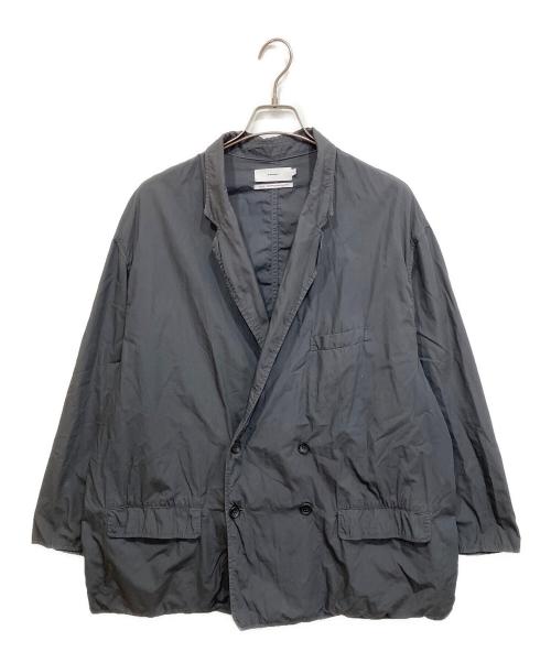 Graphpaper（グラフペーパー）Graphpaper (グラフペーパー) Garment Dyed Poplin Oversized Double Jacket グレー サイズ:Fの古着・服飾アイテム